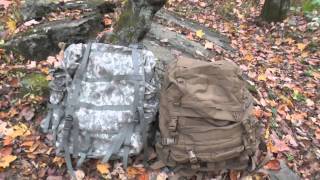 ACU MOLLE II and FILBE Rucksack  Comparison  The Outdoor Gear Review [upl. by Anoli675]