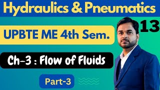 13 Hydraulics amp Pneumatics  Ch3  Flow of Fluids  Part3 PolytechnicPathshala [upl. by Legin]