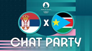 Serbia v South Sudan  Mens Olympic Basketball Tournament Paris 2024  Chat Party ⚡🏀 [upl. by Ceevah]