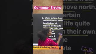 Common Errors sscchsl english englishforallcompetitiveexams englishgrammar sscgdconstable [upl. by Frankhouse217]