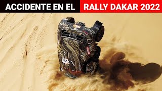 Rally Dakar 2022  ¡Impresionante accidente casi le cuesta la vida a piloto [upl. by Nedra215]