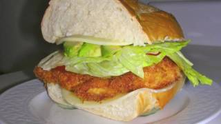 Fried Chicken Sandwich  Crispy Crunchy with Panko Bread Crumbs [upl. by Wasserman561]