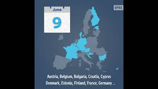 EU elections Mark your calendar useyourvote euelections2024 [upl. by Ellehcyt142]