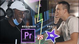 Beginner Editor on Adobe Premiere VS Pro on iMovie  Video Editing Showdown [upl. by Buckley]