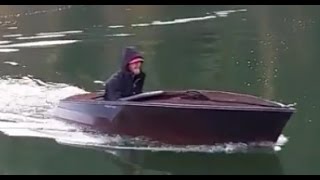 Plywood electric mini boat episodes 5 AND 6 twin electric motors inboard mounted [upl. by Urania755]