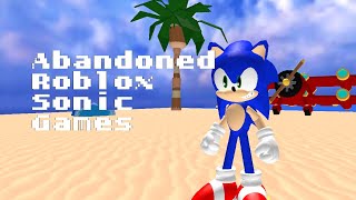 3 Abandoned Roblox Sonic Games [upl. by Rafa]