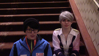 Yuri and Victors secret Yuri on Ice cosplay skit [upl. by Ahen]