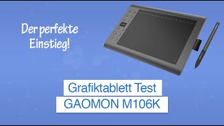 Grafiktablett GAOMON M106K im Test inkl Software Erklärung [upl. by Nnomae]