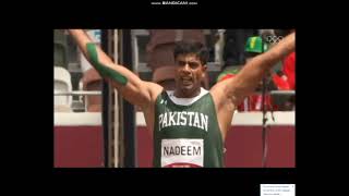 Arshad Nadeem Javelin Throw  Tokyo 2020 [upl. by Laeria989]