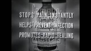 Classic TV Commercial CamphoPhenique 1952 [upl. by Trista]