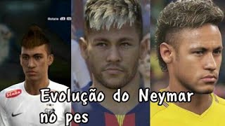 Evolução de face do Neymar desde o pes 2011 a o pes 2018 [upl. by Phelips]