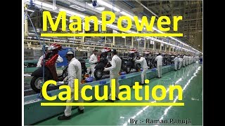 Manpower Calculation  Manpower Calculation by Takt time [upl. by Eednyl]