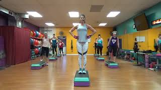 HIGH INTENSITY Step Cardio Class [upl. by Airrehs]