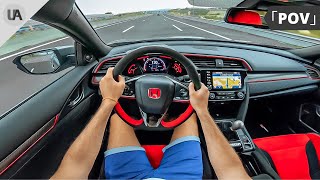 2021 HONDA CIVIC TYPE R FK8 320HP  START UP amp ACCELERATIONS  4K POV TEST DRIVE [upl. by Sarena]