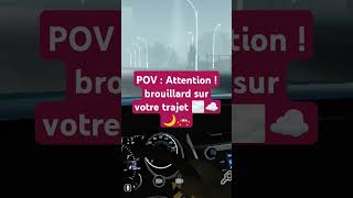 Faite des ralentissements par temps de brouillard 🌫️☁️🌙🚗⚠️automobile carparkingmultiplayer [upl. by Thedric]