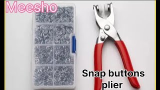 Meesho Snap buttons pliers [upl. by Nospmas]