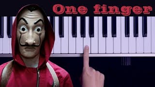 Bella Ciao  one finger TOO EASY piano tutorial melodica tutorial [upl. by Thomasine]