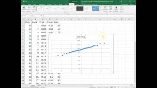 How to Draw a QQ Plot Normal Quantile Plot Using Excel [upl. by Charyl]