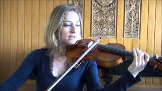 How to play A Major Scale on the Violin [upl. by Quenna184]