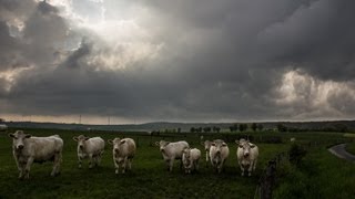 Timelapse  Orage de grêle  07052013  Nord est de Nancy 54 [upl. by Rainah]