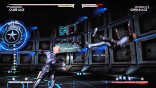 Mortal Kombat X  Cassie Cage Hollywood Meterless Nutpunch Vortex [upl. by Ayyn821]