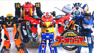 【ヲタファの変形×3！ 】炎神戦隊 ゴーオンジャー 炎神合体01～12 エンジンオーG12  Goonger Dx EnjinOh G12 Power Rangers RPM [upl. by Nylatsirk]