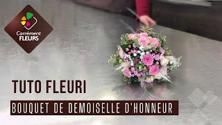 Tuto bouquet demoiselle dhonneur par Carrément fleurs [upl. by Husain]