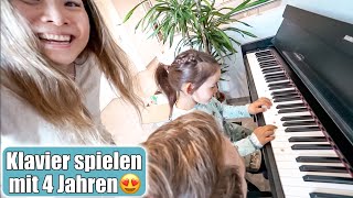 Mit 4 Jahren Klavier spielen 😍 Begabung fördern Tragetuch binden amp Haushalt mit Baby  Mamiseelen [upl. by Certie690]