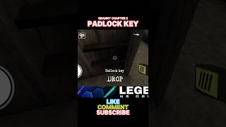 Padlock Key Granny Chapter 2 legendnsgaming granny granny2 grannygameplay [upl. by Amian]