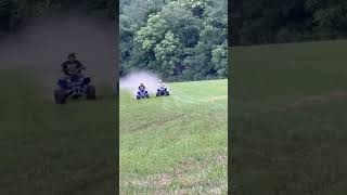 Yamaha Banshee Vs Yfz 450r tuned [upl. by Aufmann]