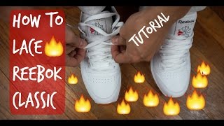 How to Lace Reebok Classics Nikes Jordans 2020 HD [upl. by Elyrehc]