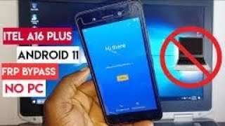 itel A510w  A16 Plus  Frp Bapass Android 11itel A16 Plus  A510  Google Account Reset Factory [upl. by Anyd]