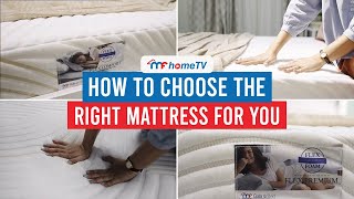 How To Choose The Right Mattress For You  Mandaue Foam  MF Home TV [upl. by Karisa259]