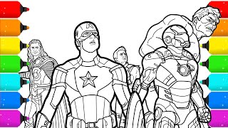 The Avengers Superhero Coloring Pages [upl. by Cohleen]