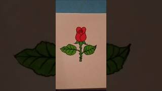 🌹🌹🌹🌹🌹short drawing idea  Rose flower drawing [upl. by Ykcaj]