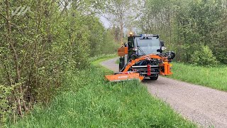 Schmidt Flexigo 150  With flail mower power arm system [upl. by Rattan544]