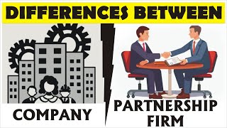 Differences between Company amp Partnership firm  Company law  Law Lecture by Taruna Sharma [upl. by Nyrek608]