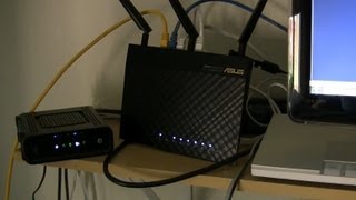 Asus RTAC66U Setup on Day 2 of Home Network Makeover [upl. by Borchers]