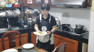 Vlog 1303 Linna Cooks salmon fish [upl. by Nwahsirhc625]