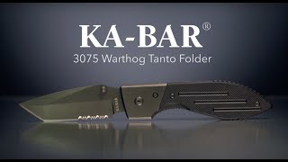 KABAR 3075 Warthog Tanto Folder [upl. by Alicec]