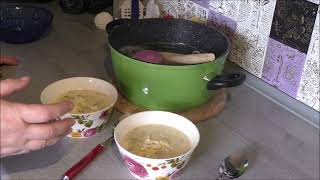 Käse  Lauch  Suppe mit Hackfleisch und Kartoffeln [upl. by Edvard]