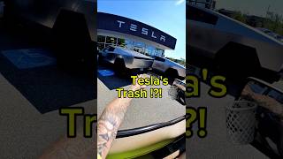 Teslas dumpster was full of omg dumpsterdiving tesla car cars shorts [upl. by Kreda991]