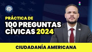 Cómo responder las 100 preguntas cívicas Ciudadanía americana 2024 [upl. by Arlene]