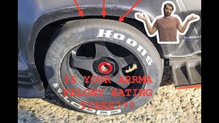 Is Your Arrma Felony Eating Tires  Fixed [upl. by Kcirdorb986]