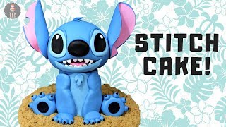 Lilo And Stitch Cake Tutorial  Disney Cakes [upl. by Aelsel]