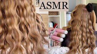 ASMR  Cute mermaid waves 🧜🏼‍♀️ hair styling hair brushing hair play spraying relax no talking [upl. by Alabaster]