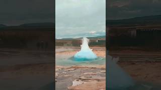 O momento em que um gêiser entra em erupção no parque Yellowstone O geiser é uma nascente termal [upl. by Corinna]