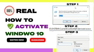 Easy Method to Activate window 10How to activate window 10 step by step [upl. by Salvidor508]