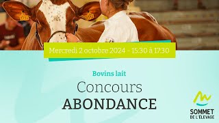 Sommet de lélevage 2024  Concours Abondance  Bovins lait  02102024 [upl. by Avehs]