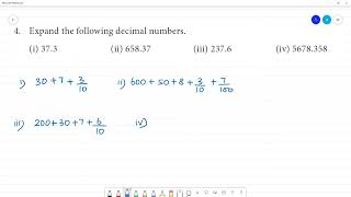 Class 7 TN Maths Term II 1 Number System Exercise 11 4 Expand decimal numbersi 373 [upl. by Malvia]